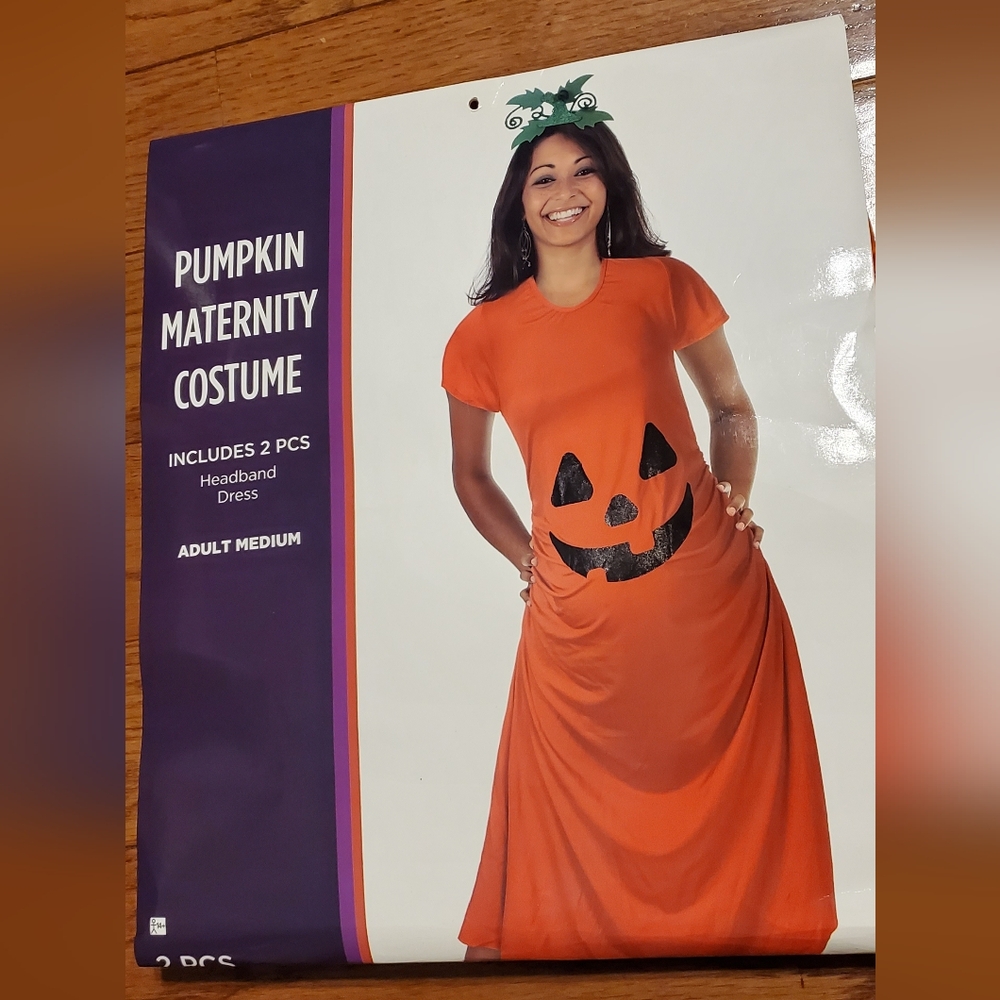 Pumpkin Maternity Costume | 2 Piece | Size: Adult Medium | Almar | RRR Halloween